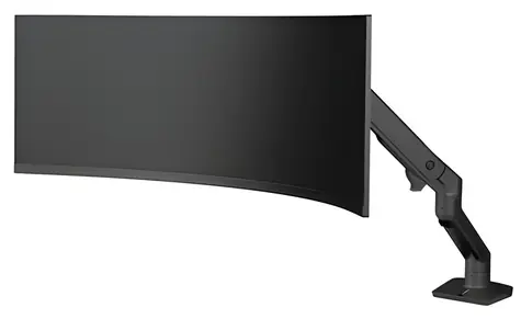 ERGOTRON HX Desk Monitor Arm VHD Pivot černá / Stolní rameno pro monitor / Zakřivení 1000R / Nosnost 17 kg