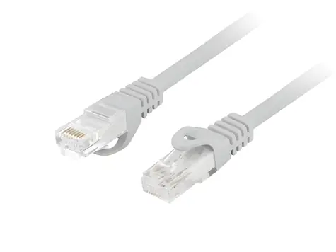 Lanberg CAT6 UTP šedá / Patch kabel / 5 m / RJ45-RJ45 / LSZH / Fluke Passed