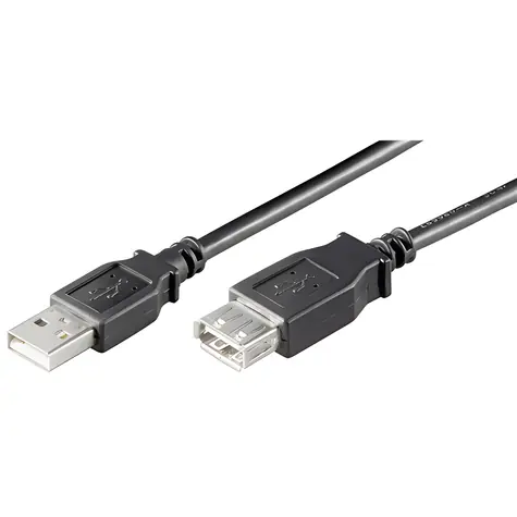 Goobay 93600 prodlužovací kabel USB 2.0 Hi-Speed 3 m černá / Prodlužovací kabel / USB-A / 480 Mbit/s