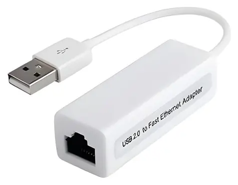 PremiumCord adaptér USB2.0 na RJ45 bílá / Adaptér / USB 2.0 na RJ45 / 10/100 Mbit / Realtek