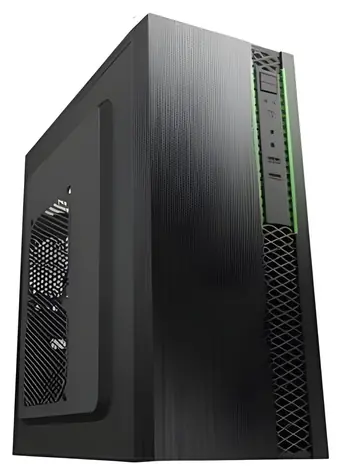 EUROCASE ML N6-550B černá / Skříň / Midi Tower / 1x USB-C / 2x USB 3.0 / bez zdroje