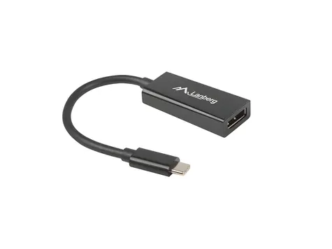 Lanberg USB-C 3.1 - DisplayPort černá / Adaptér / M-F / 15 cm
