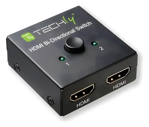 Techly 108606 černá / HDMI přepínač / obousměrný 2x1 / 4K 60Hz