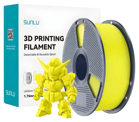 Sunlu PLA+ 2.0 žlutá / Tisková struna / 1,75 mm / 1 kg