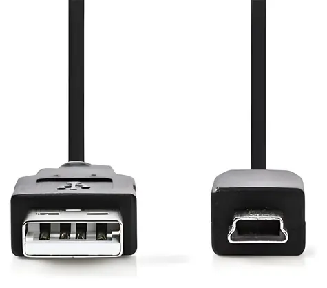Nedis CCGB60300BK20 černá / USB kabel / A Zástrčka - Mini 5-Pin Zástrčka / 2 m