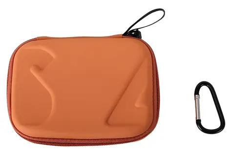 Sunnylife OA5-B893-C oranžová / Brašna pro sportovní kamery / OSMO Action 5 Pro/4/3 / PU kůže + EVA