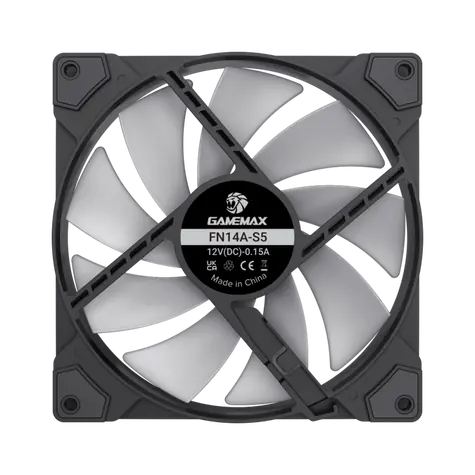 Gamemax FN14A-S5 černá / Ventilátor / 140 mm
