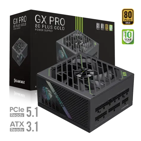 Gamemax GX PRO 1250G / Zdroj / ATX / 1250W / 80 Plus Gold / Full Modular