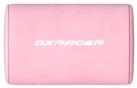 DXRACER Herní židle GLADIATOR růžovo-bílá / látková / nosnost 130 kg / sklon opěradla 135° / 3D područky