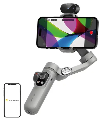 Aochuan Smart X Pro šedá / Stabilizátor / 3osý / AI senzor / OLED displej