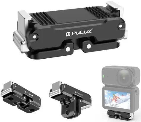 PULUZ Magnetický kovový držák pro DJI Osmo Nano černý / Držák / Magnetický / Hliník / 1/4