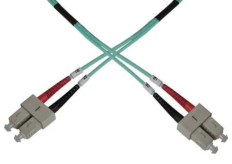 OEM SC-SC / Optický patch kabel / Duplex / MM 50/125 OM3 / Modrá / 5m
