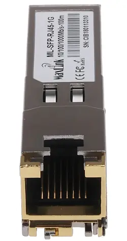 MaxLink ML-SFP-RJ45-1G / SFP modul / RJ-45 / 10/100/1000 Mbit / 100m / 1 Gbps