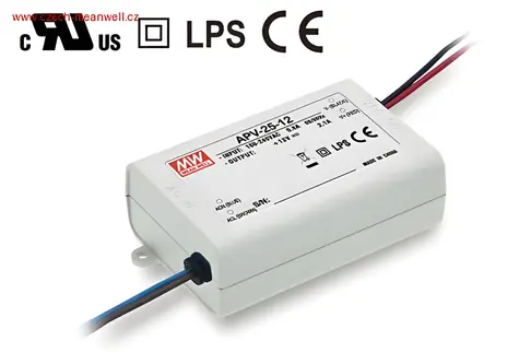 Mean Well APV-25-12 / Napájecí zdroj / 12V / 25W / pro LED aplikace