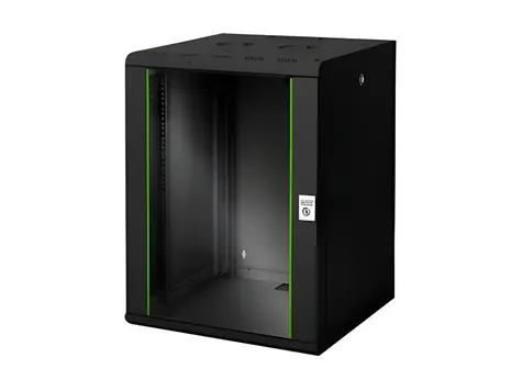 Digitus Unique DN-19 16U-6/6-SW černá / Nástěnný rozváděč / 16U / 60x82x60 cm / nosnost 100 kg