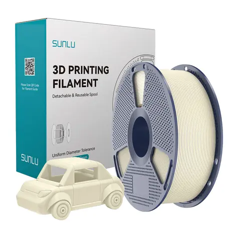 Sunlu PETG filament slonová kost / Struna pro 3D tiskárnu / PETG / 1 kg