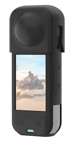 Puluz PU757B černá / Silikonové pouzdro / pro Insta360 X5 / s krytem objektivu