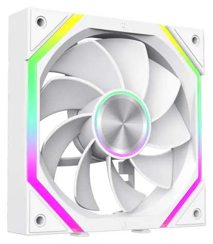 Gamemax FN12A-N2 WL-RW bílý / Ventilátor do PC skříně / 120 mm