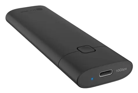 Icy Box Spade Case 1806 černá / Externí box pro M.2 SSD / USB-C 3.2 Gen2 / do 2TB NVMe / hliníkový