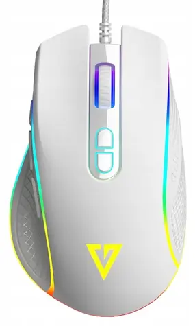MODECOM Volcano Veles bílá / Herní myš / optická / 12800 DPI / USB