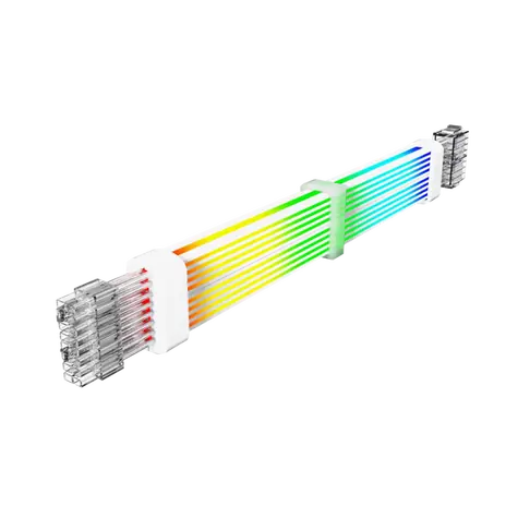 Gamemax 2x8PIN-W bílá / Prodlužovací kabel / VGA/CPU napájení / 2x 8-pin