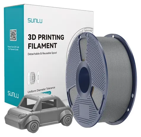 Sunlu PETG filament šedá / Struna pro 3D tiskárnu / PETG / 1 kg