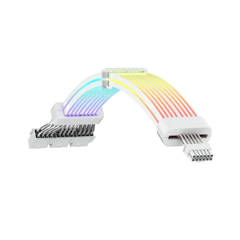 Gamemax 12VHPWR modulární kabel bílá / PCIe napájecí kabel / 16-pin / pro modulární zdroje