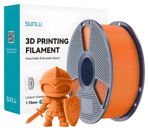 Sunlu PLA+ slunečně oranžová / Struna pro 3D tiskárnu / PLA+ / 1.75mm / 1kg