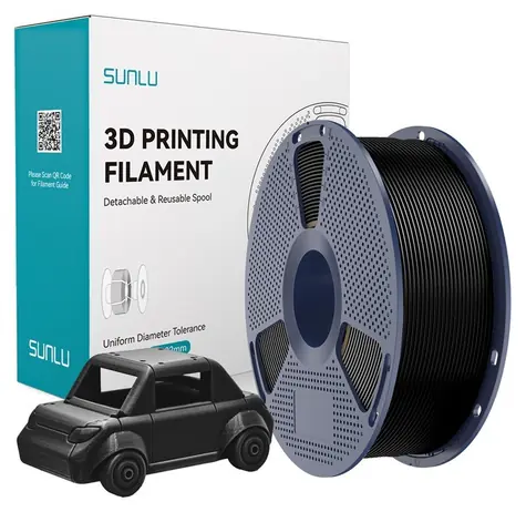 Sunlu PETG filament černý / Struna pro 3D tiskárnu / PETG / 1 kg