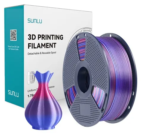 Sunlu PLA+ Silk Rainbow 02 / Tisková struna / 1,75 mm / 1 kg
