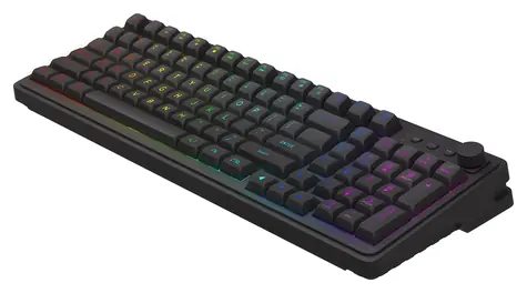 Savio Galaxis černá / Herní klávesnice / RGB podsvícení / US layout / drátová