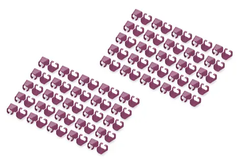 Digitus barevný klip na patch kabel purpurový / Klip na kabel