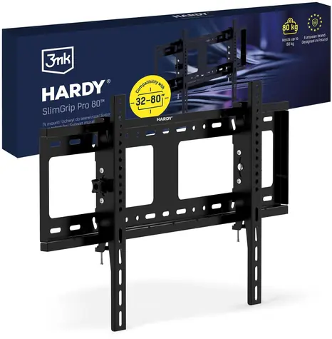 3mk Hardy SlimGrip Pro 80 / Držák TV na zeď / 32-80
