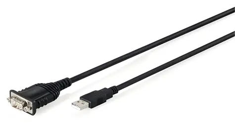 Digitus USB 2.0 - RS232 adaptér černá / Adaptér / USB Typ-A / RS-232 / 1,8 m