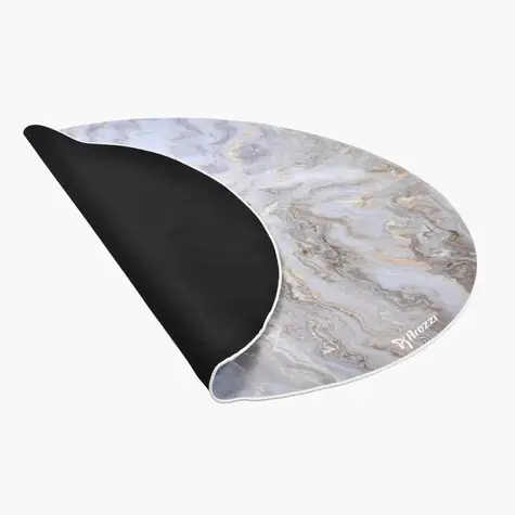 Arozzi ZONA Round Floor Pad White Marble / Ochranná podložka na podlahu / kulatá / design White Marble