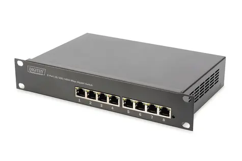 Digitus / Switch / 8 portů / 10/100/1000 Mbps / 10