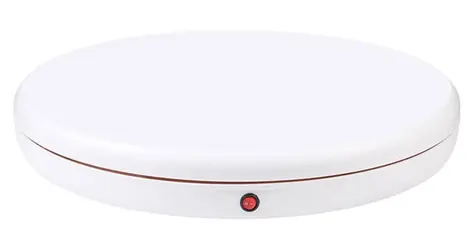 Puluz PU3146EU bílá / Otočný stojan / 45 cm / do 100 kg / dálkové ovládání