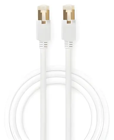 Nedis CAT6 bílá / Síťový kabel / S/FTP / RJ45 - RJ45 / 1 m