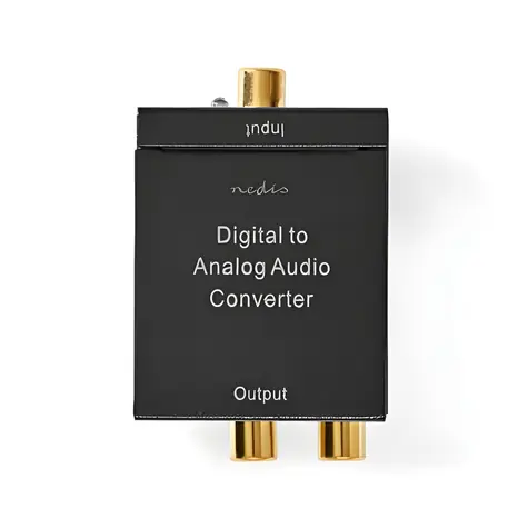 Nedis ACON2510BK / Audio převodník / TosLink / RCA / 3,5mm