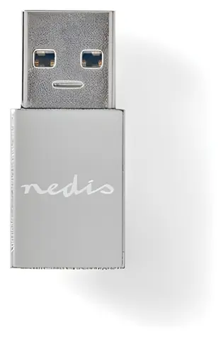 Nedis CCGB60925GY / Adaptér USB-A - USB-C / USB 3.2 Gen 1 / 5 Gbps