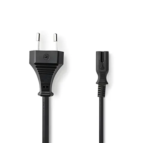 Nedis PCGB11040BK20 černá / Napájecí kabel / Euro zástrčka - IEC-320-C7 / 2 m