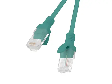 Lanberg CAT6 1m zelená / Patch kabel / UTP / RJ45-RJ45 / Fluke Passed