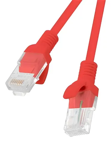 Lanberg CAT6 UTP 5m červený / Patch kabel / RJ45-RJ45 / Fluke Passed