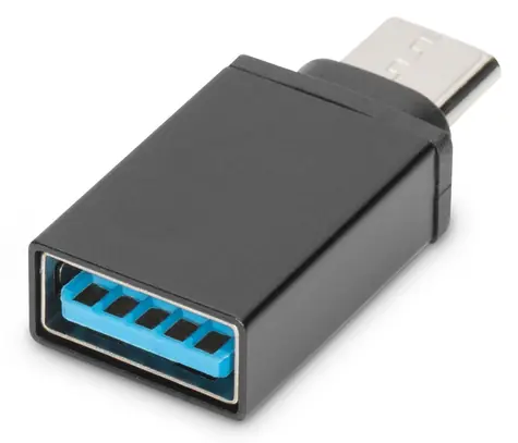 Digitus / Redukce USB-C - USB-A / USB 3.0 / 5 Gbps / 3 A / černá
