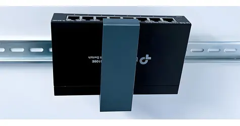 TP-Link Držák na DIN lištu 101x25mm šedá antracit / Držák na DIN lištu / Pro SG108xx, SF1006P, ER605, RP108GE