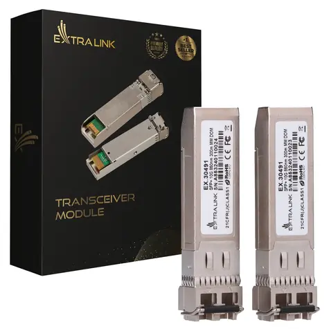 Extralink SFP+ 10G 2ks / SFP+ optický modul / MM / 850nm / 300m / Cisco compatible