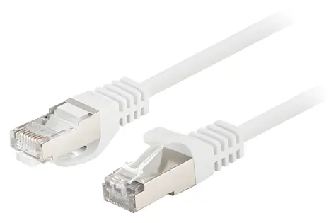 Lanberg Cat6 FTP bílá / Patch kabel / 2 m / 10 ks / Fluke Passed