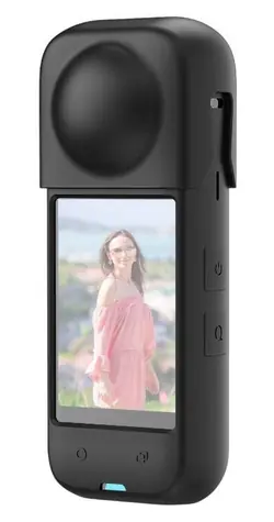 Puluz PU985B pro Insta360 X4 černé / Silikonové pouzdro / s krytem objektivu