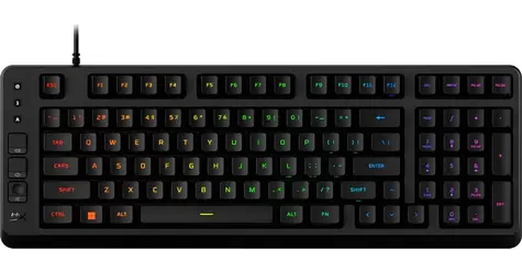 HyperX Eve 1800 černá / Herní klávesnice / membránová / RGB / USB-A / US Layout