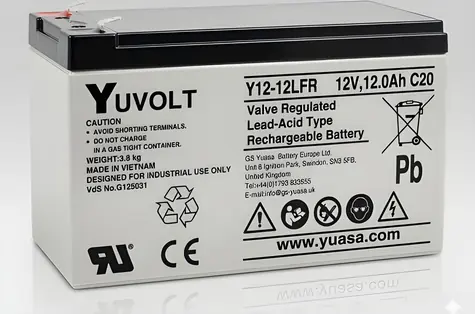 Yuasa YUVOLT Y12-12FR F2 / Baterie pro UPS / 12V / 12Ah / VdS